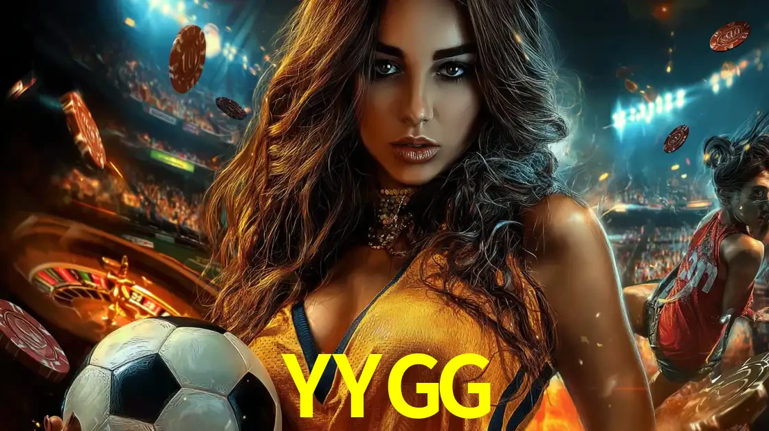 Mulher segurando uma bola de futebol em uma montagem que mistura a paixão esportiva com a emoção da roleta de cassino, tudo disponível na plataforma YYGG.